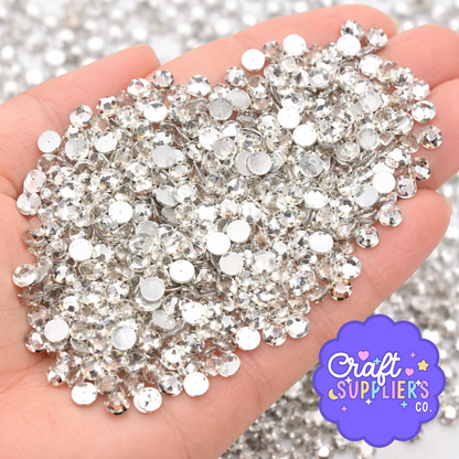 SS16 Crystal White Glass Rhinestones Flat Back – 1440pcs Sparkling Gems