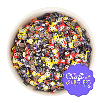 Hocus Pocus Polymer Clay Sprinkles – 5MM Halloween Faux Sprinkle Mix
