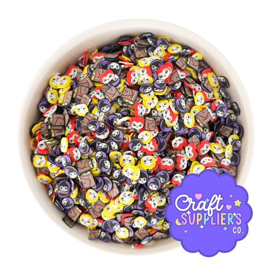 Hocus Pocus Polymer Clay Sprinkles – 5MM Halloween Faux Sprinkle Mix