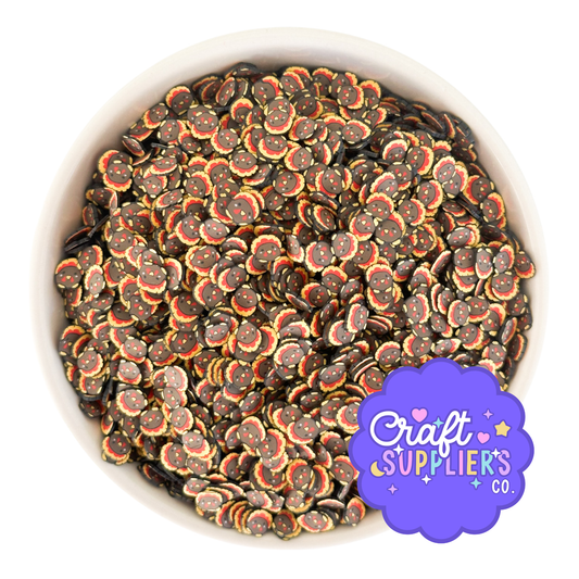 Thanksgiving Turkey Polymer Clay Sprinkles | Fall Faux Sprinkles