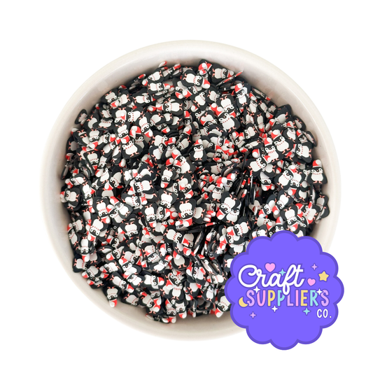 Penguin Polymer Clay Sprinkles | Winter Faux Sprinkles for Slime, Resin & Crafts