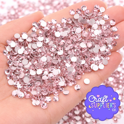 SS16 Pink Glass Rhinestones Flat Back – 1440pcs Sparkling Gems