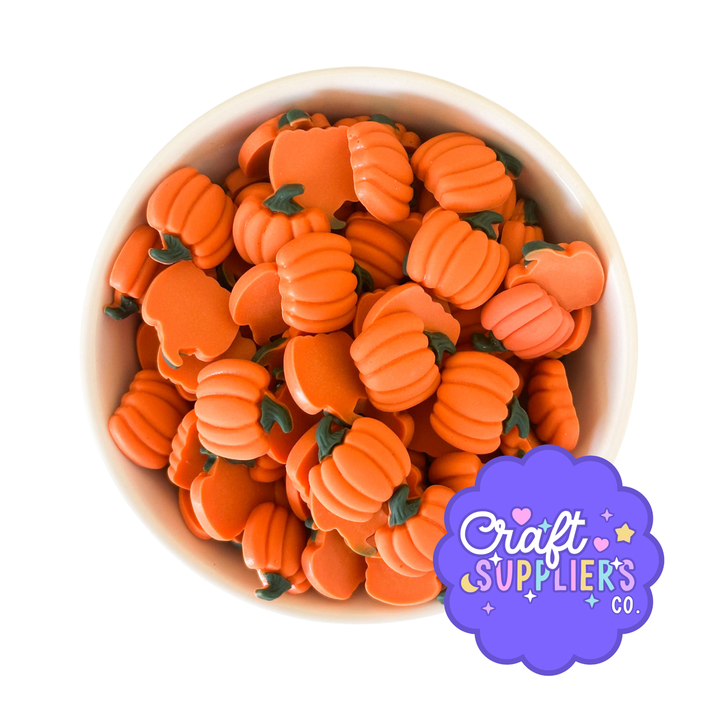 Pumpkin Resin Flatback Cabochons – Fall Halloween Embellishments