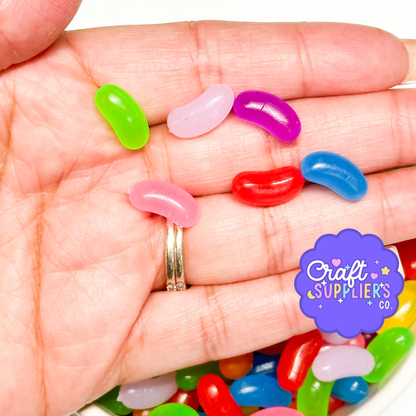 Multicolor Jelly Bean Resin Cabochons – Fake Candy Flatbacks