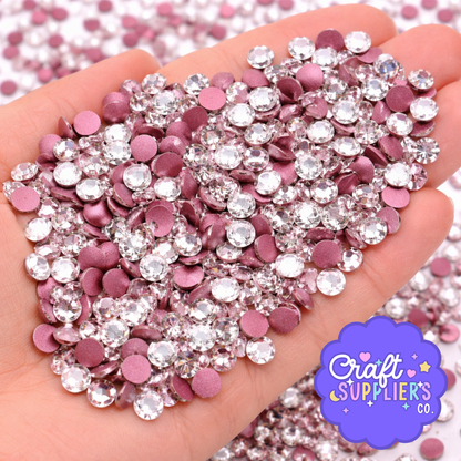 SS16 Rose Glass Rhinestones Flat Back – 1440pcs Sparkling Gems