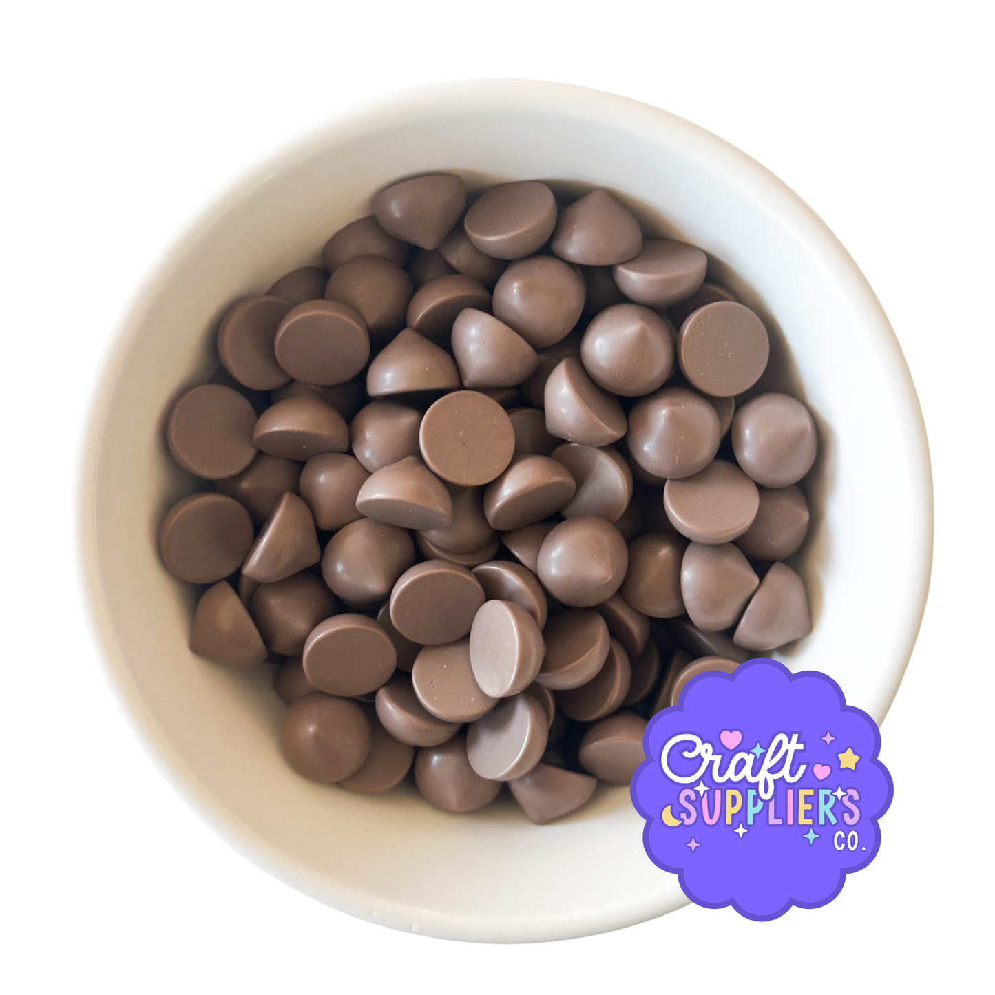 24pc Faux Chocolate Chips for Slime, Fake Bake, Craft Cabochons