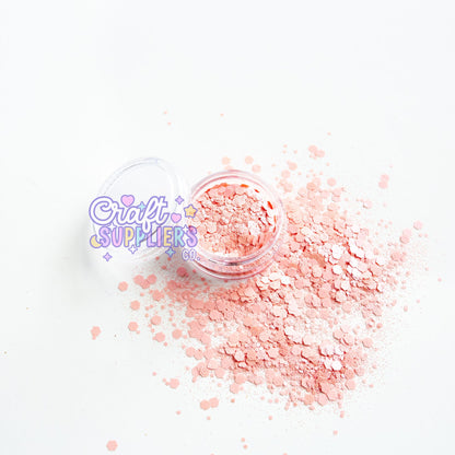 Blush Chunky Glitter Mix | Soft Pink Glitter for Tumblers, Nails & DIY Crafts