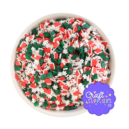 Grinch Inspired Christmas Polymer Clay Sprinkle Mix
