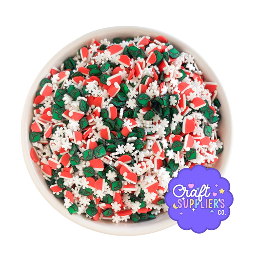 Grinch Inspired Christmas Polymer Clay Sprinkle Mix