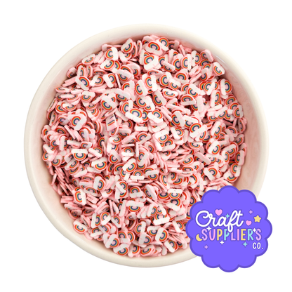Rainbow Cloud Polymer Clay Sprinkles | Slime, Resin & Decoden Crafts