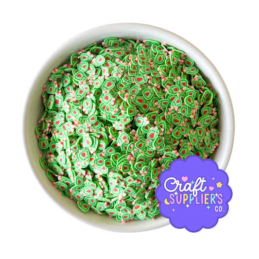 5MM Avocado Polymer Clay Sprinkles – Fake Fruit Sprinkles for Crafts