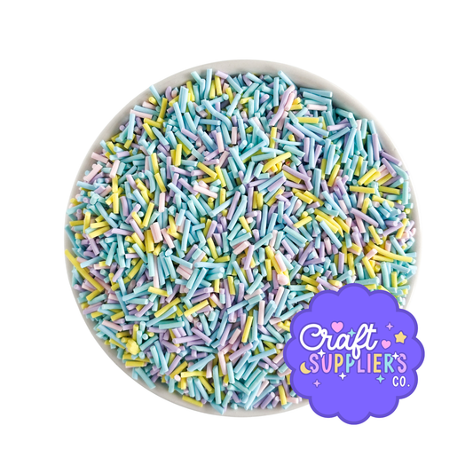 Easter & Spring Faux Polymer Clay Sprinkle Rods – Pastel Craft Sprinkles