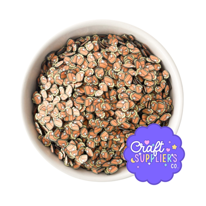 Pumpkin Pie Polymer Clay Sprinkles | Thanksgiving Faux Sprinkles