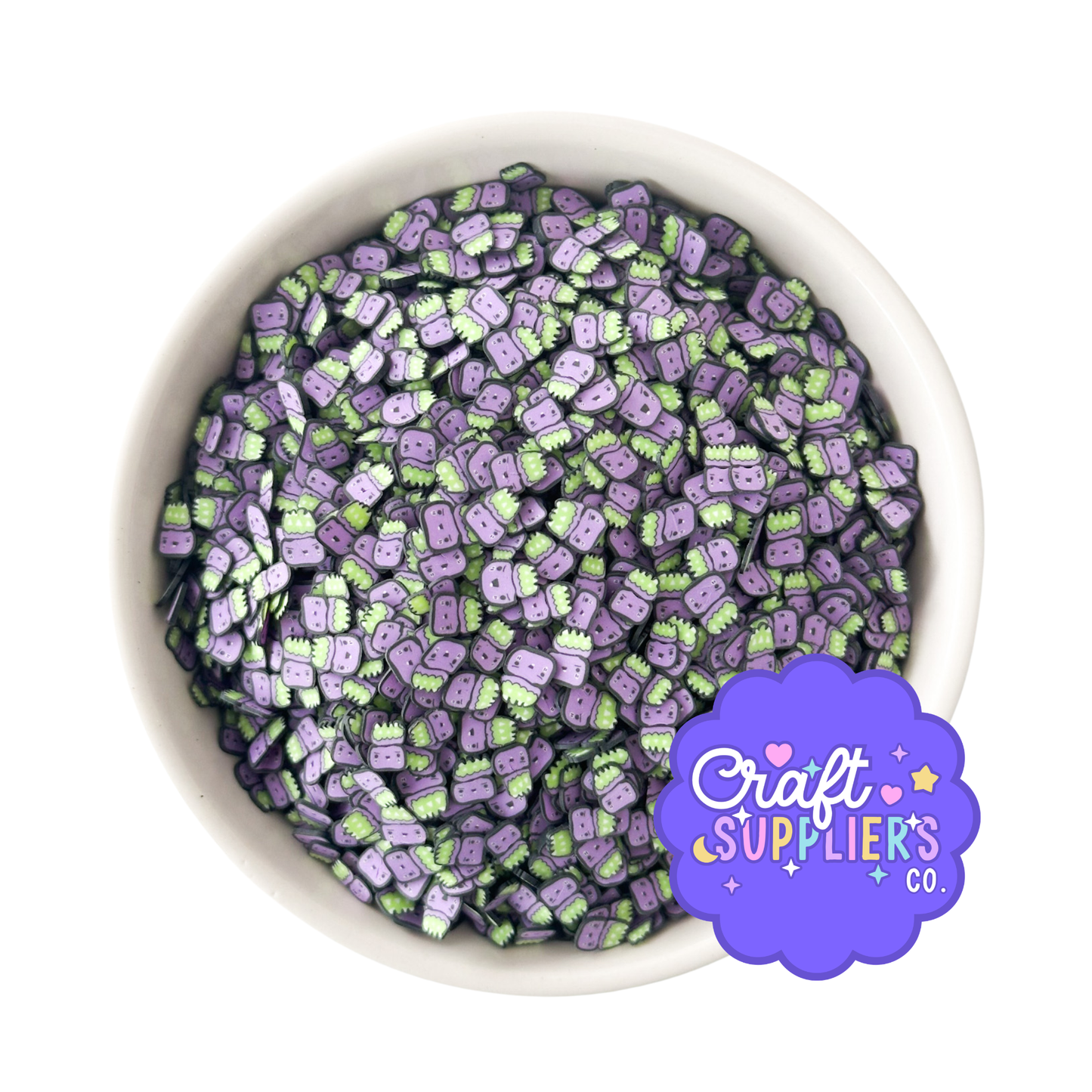 Halloween Witch Cauldron Polymer Clay Slices – Spooky Potion Craft Embellishments