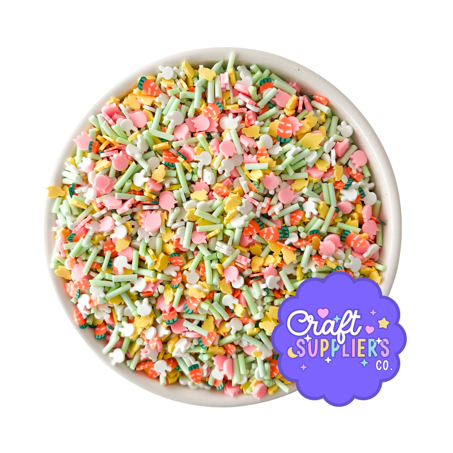 Easter Clay Sprinkles Bunny Carrot Mix Decoden Fake Bake Supplies