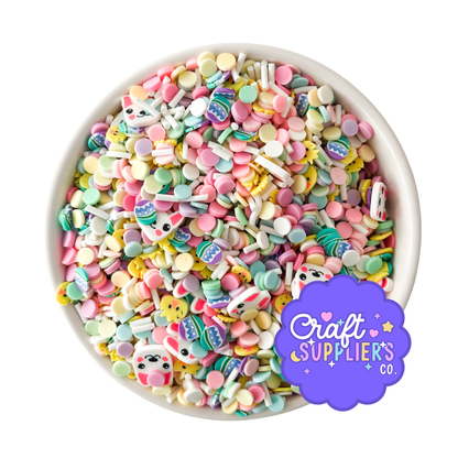 Easter Polymer Clay Sprinkle Mix, Slime Add Ins, Craft Embellishments