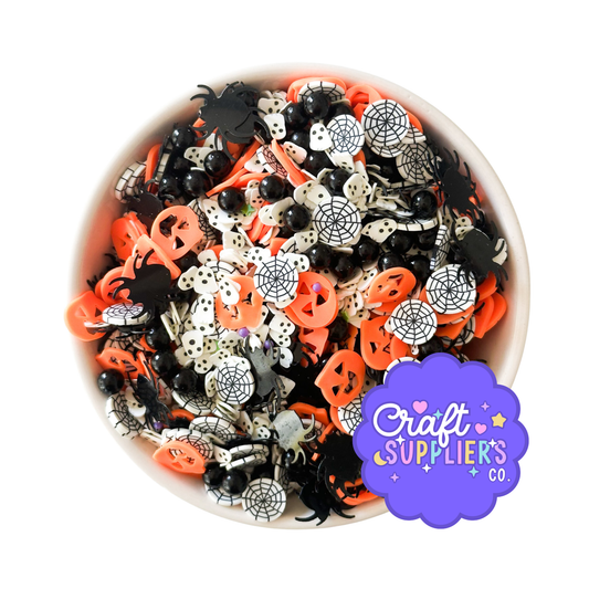 Halloween Clay Sprinkles Pumpkin Spider Mix Decoden Slime Fake Bake