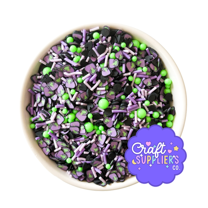 Halloween Witchy Clay Sprinkles Mix Slime Decoden Fake Bake