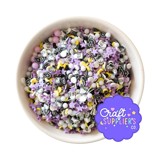 Pastel Halloween Clay Sprinkles Ghost Coffin Star Mix Spooky Confetti