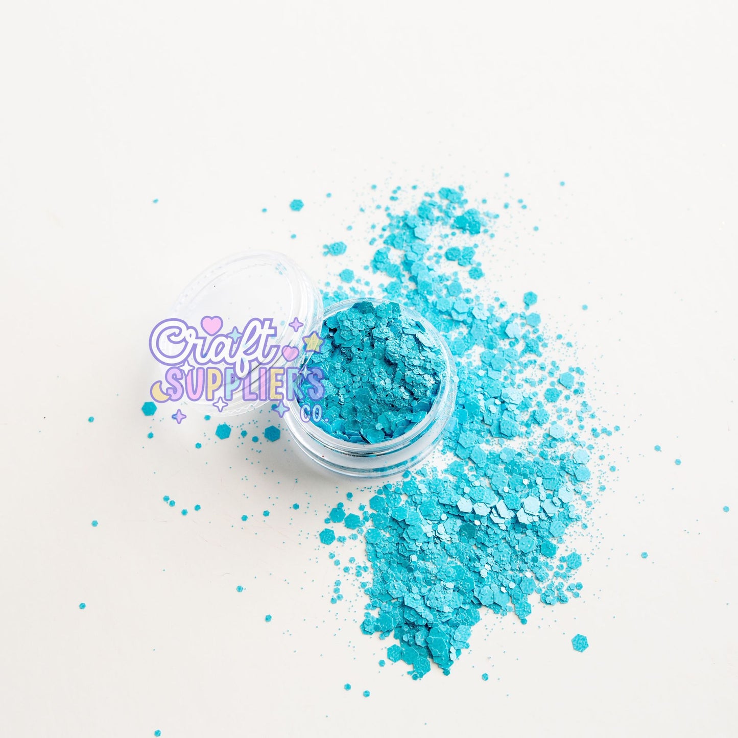 Unicorn Chunky Glitter Mix | Teal Glitter for Tumblers, Nails & DIY Crafts