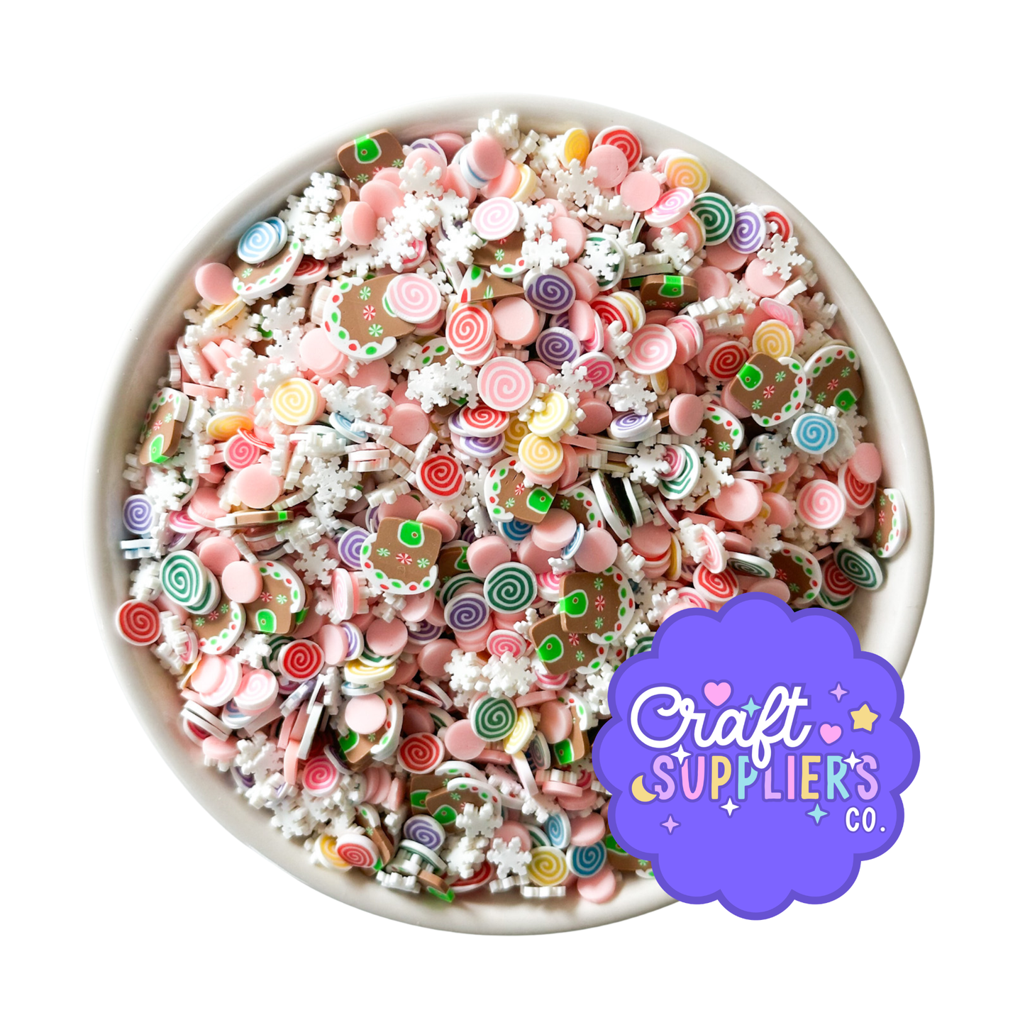 Pastel Candy Polymer Clay Sprinkles | Faux Sweet Mix for Slime, Resin & Crafts
