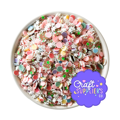 Pastel Candy Polymer Clay Sprinkles | Faux Sweet Mix for Slime, Resin & Crafts