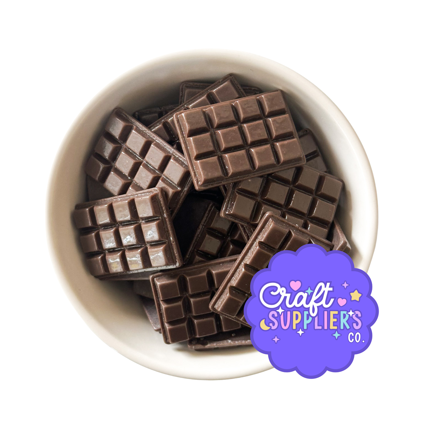 Set of 4 Resin Chocolate Bars | Faux Chocolate Pieces for Fake Bake Crafts