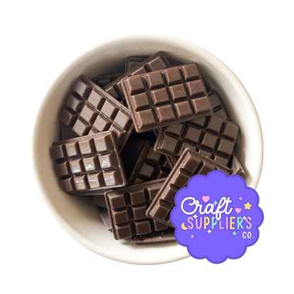 Set of 4 Resin Chocolate Bars | Faux Chocolate Pieces for Fake Bake Crafts