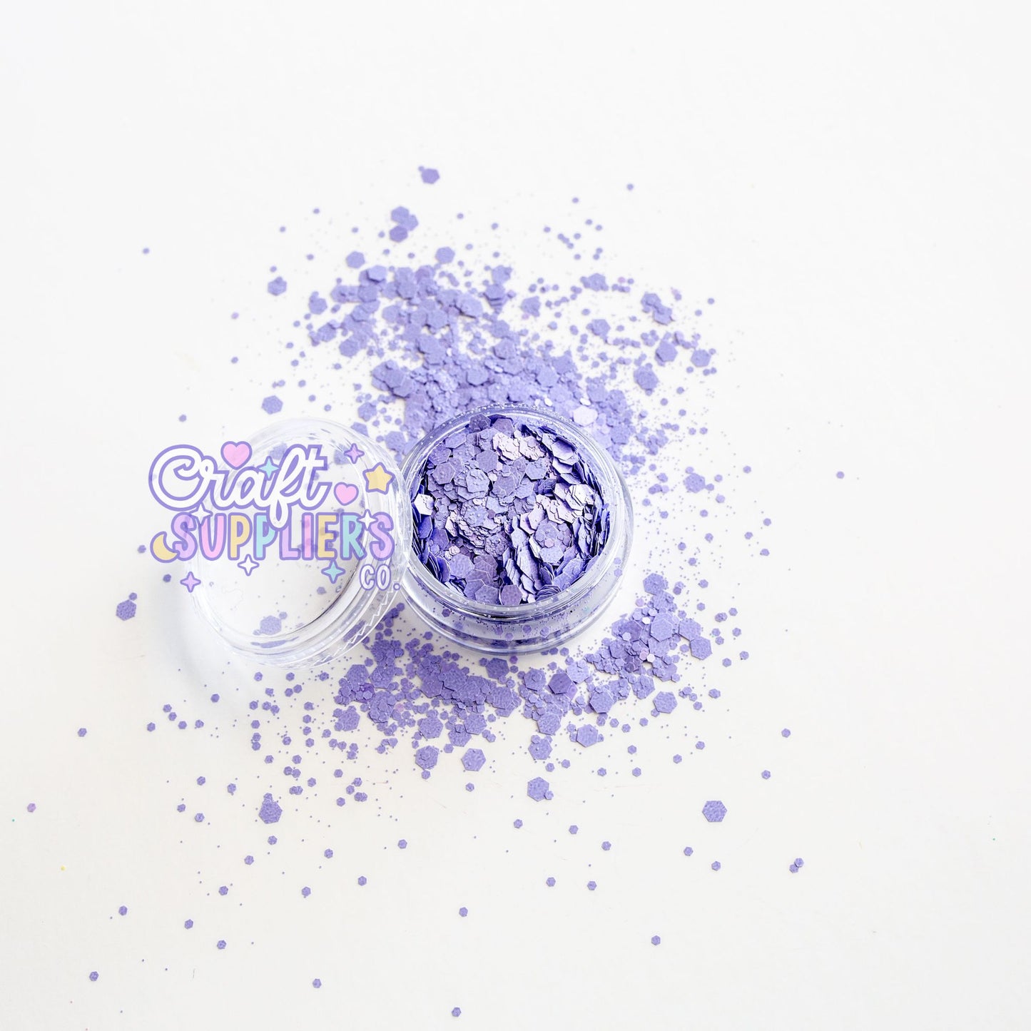 Lilac Whisper Chunky Glitter Mix | Soft Purple Glitter for Tumblers, Nails & DIY Crafts