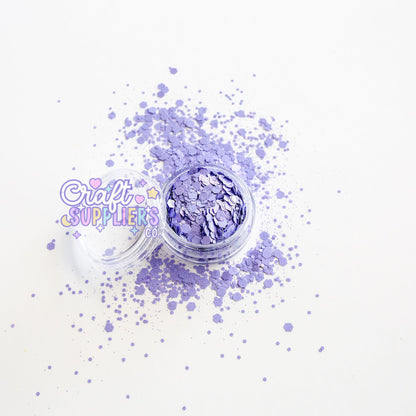 Lilac Whisper Chunky Glitter Mix | Soft Purple Glitter for Tumblers, Nails & DIY Crafts
