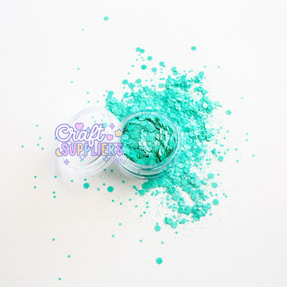 Under The Sea Chunky Glitter Mix | Aqua Blue Glitter for Tumblers, Nails & DIY Crafts