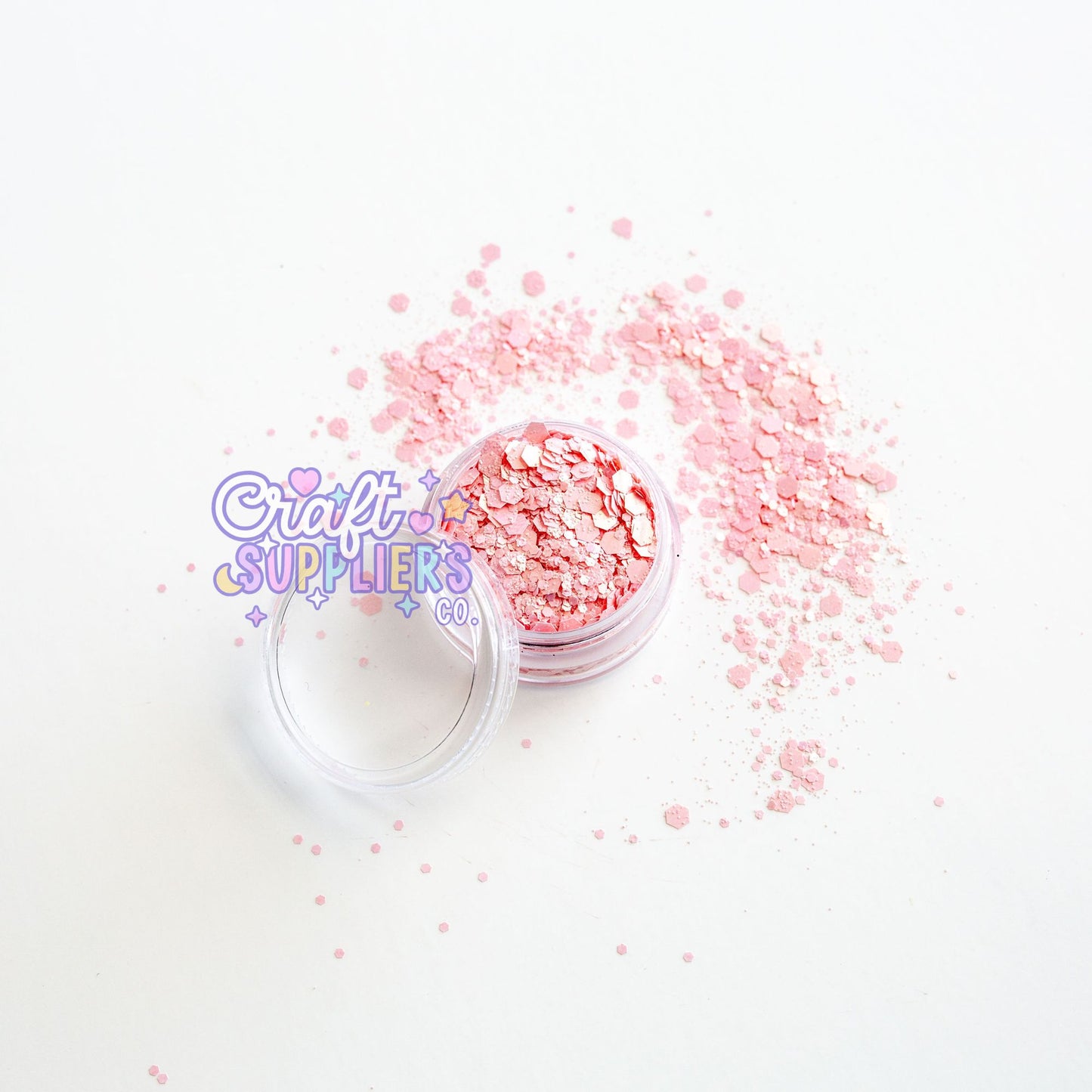Ballerina Chunky Glitter Mix | Light Pink Glitter for Tumblers, Nails & DIY Crafts