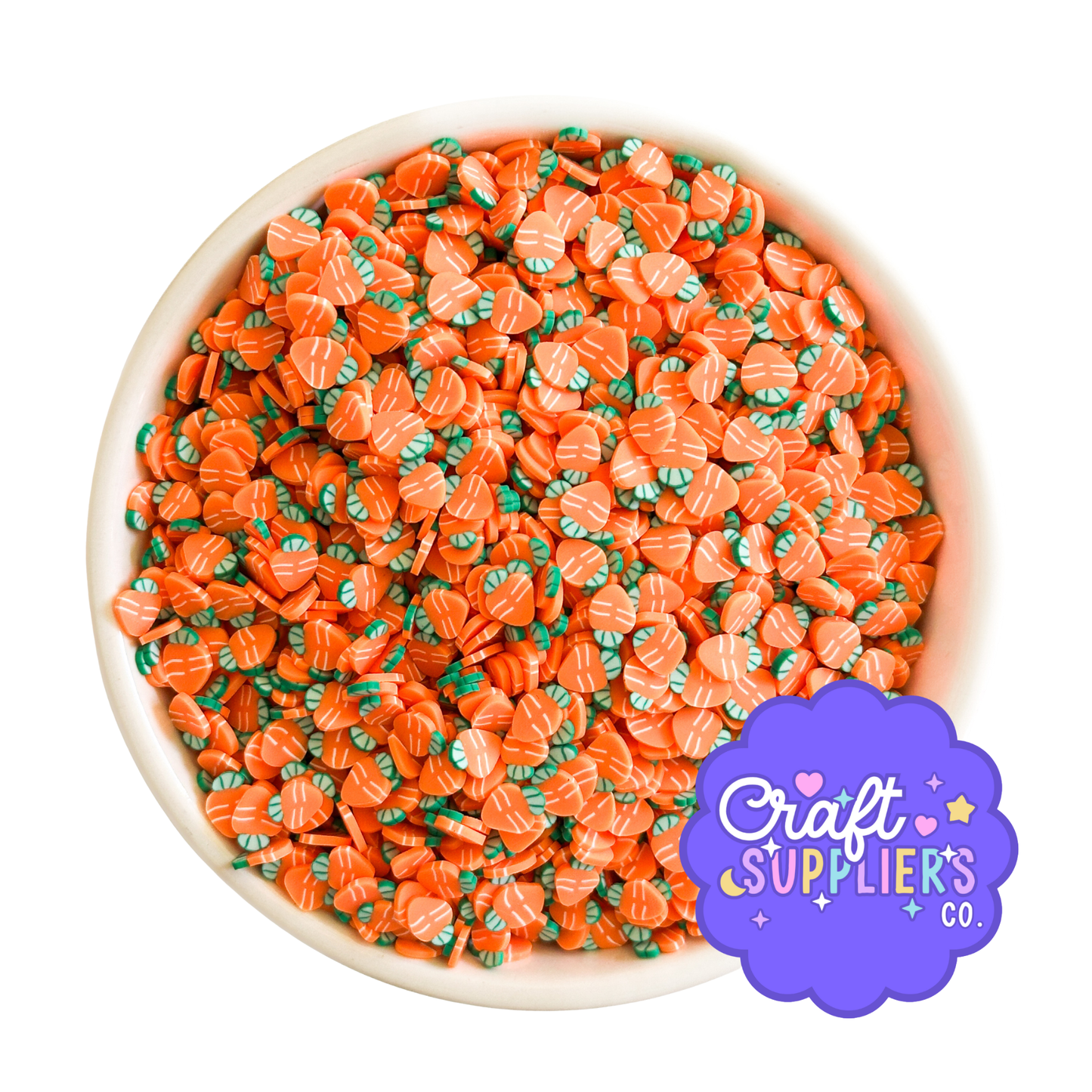 Easter Carrot Polymer Clay Sprinkles Mini Craft Embellishments