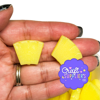 Pineapple Resin Cabochons, 3D Pineapple Embellishments, Tropical Craft Supplies, Fake Bake Fruit Decor
