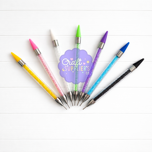 Dual End Nail Art Dotting Wax Pen Rhinestone Gem Picker Choose Color