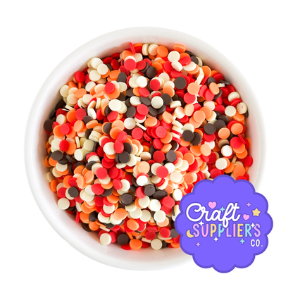 Fall Clay Sprinkles Mix Autumn Confetti Slime Decoden Fake Bake