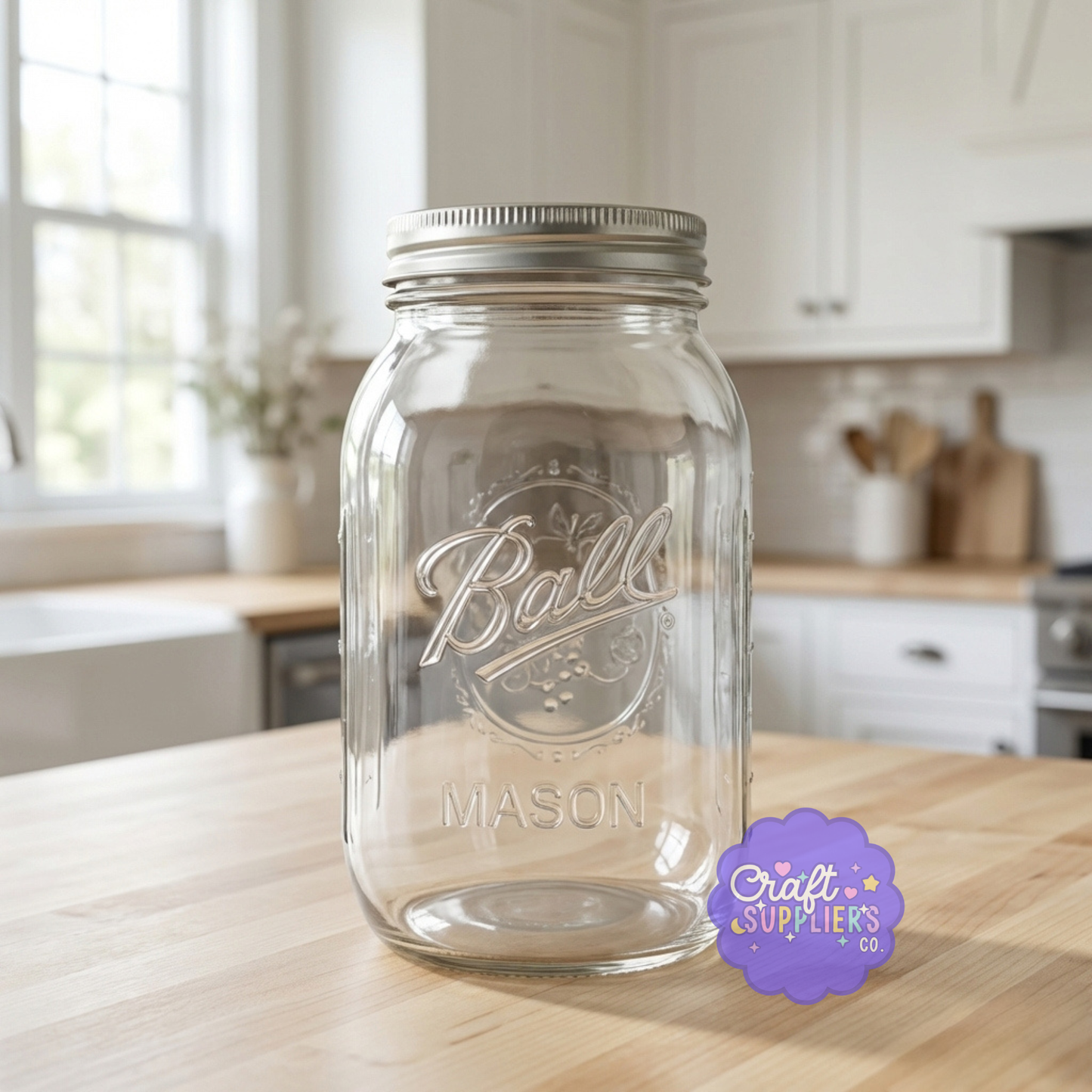 32 oz Ball Mason Jar Regular Mouth Glass Canning Storage Container