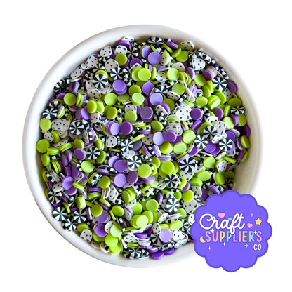 Neon Spooky Sprinkles Mix Clay Halloween Slime Decoden Confetti