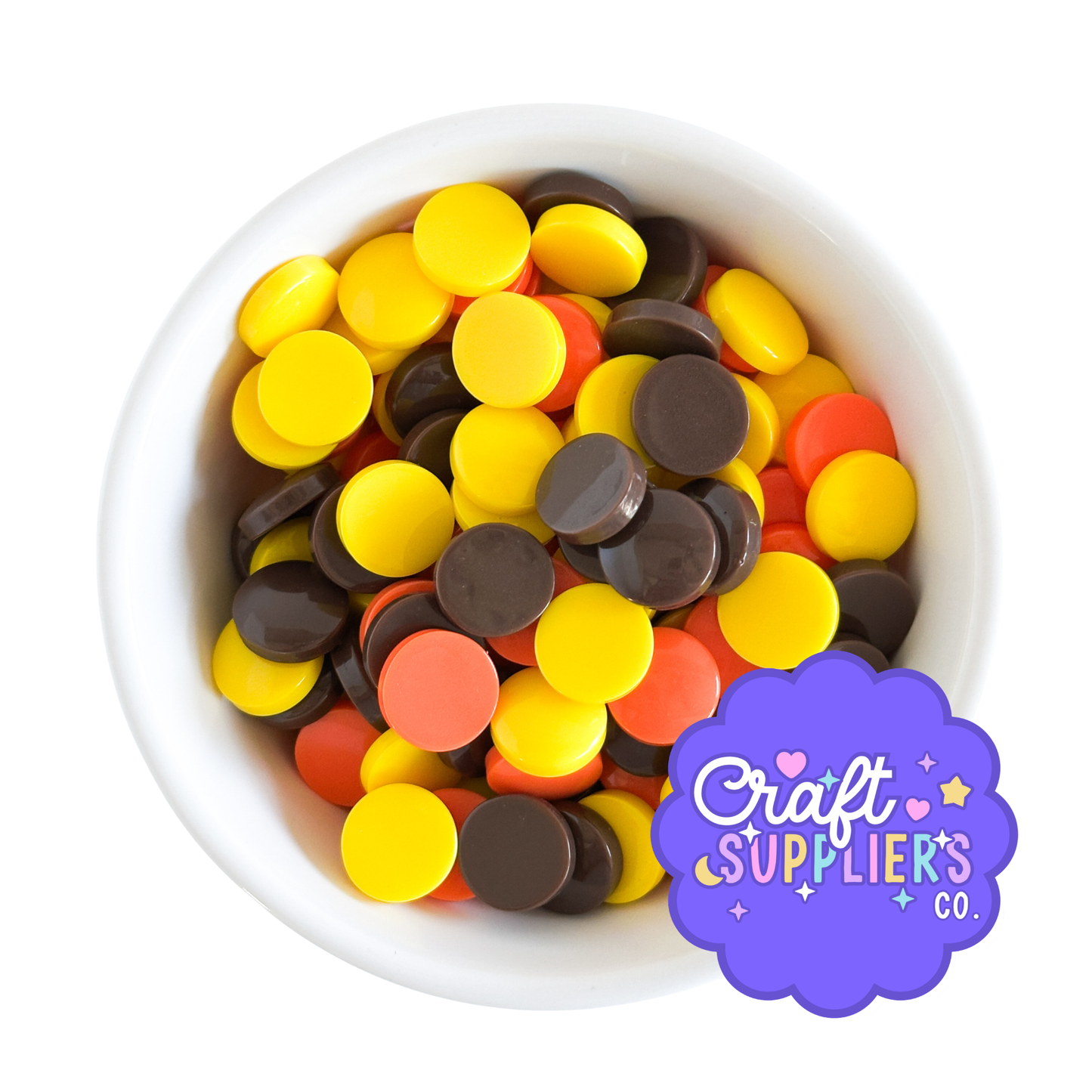 Resin Candy Disc Mix Flatback Cabochons | 14mm Fake Candy Embellishments