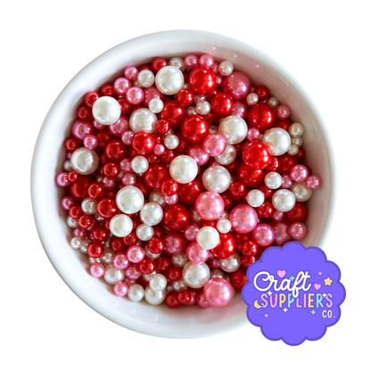 Faux Acrylic Christmas Bead Mix, Crafting Embellishments