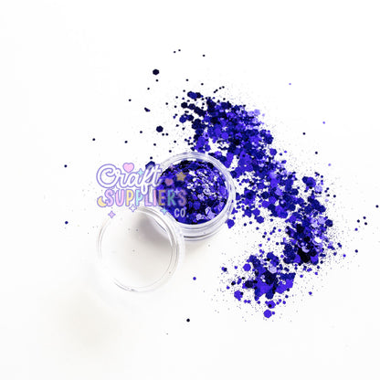 “Seas the Day” Blue Chunky Glitter Mix for Crafts, Nails & Tumblers