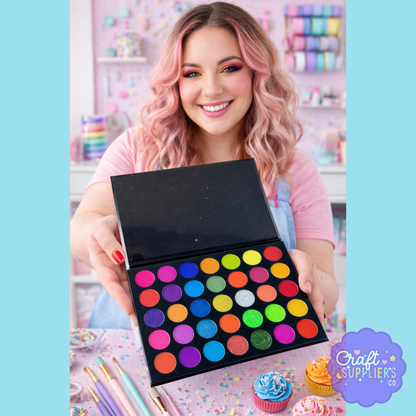 Multi-Use Pigment Palette | Makeup, Clay, Resin & DIY Crafts