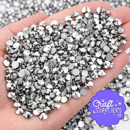 SS16 Silver Glass Rhinestones Flat Back – 1440pcs Sparkling Gems