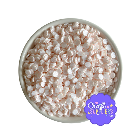 Light Pink Peppermint Polymer Clay Sprinkles – 5MM