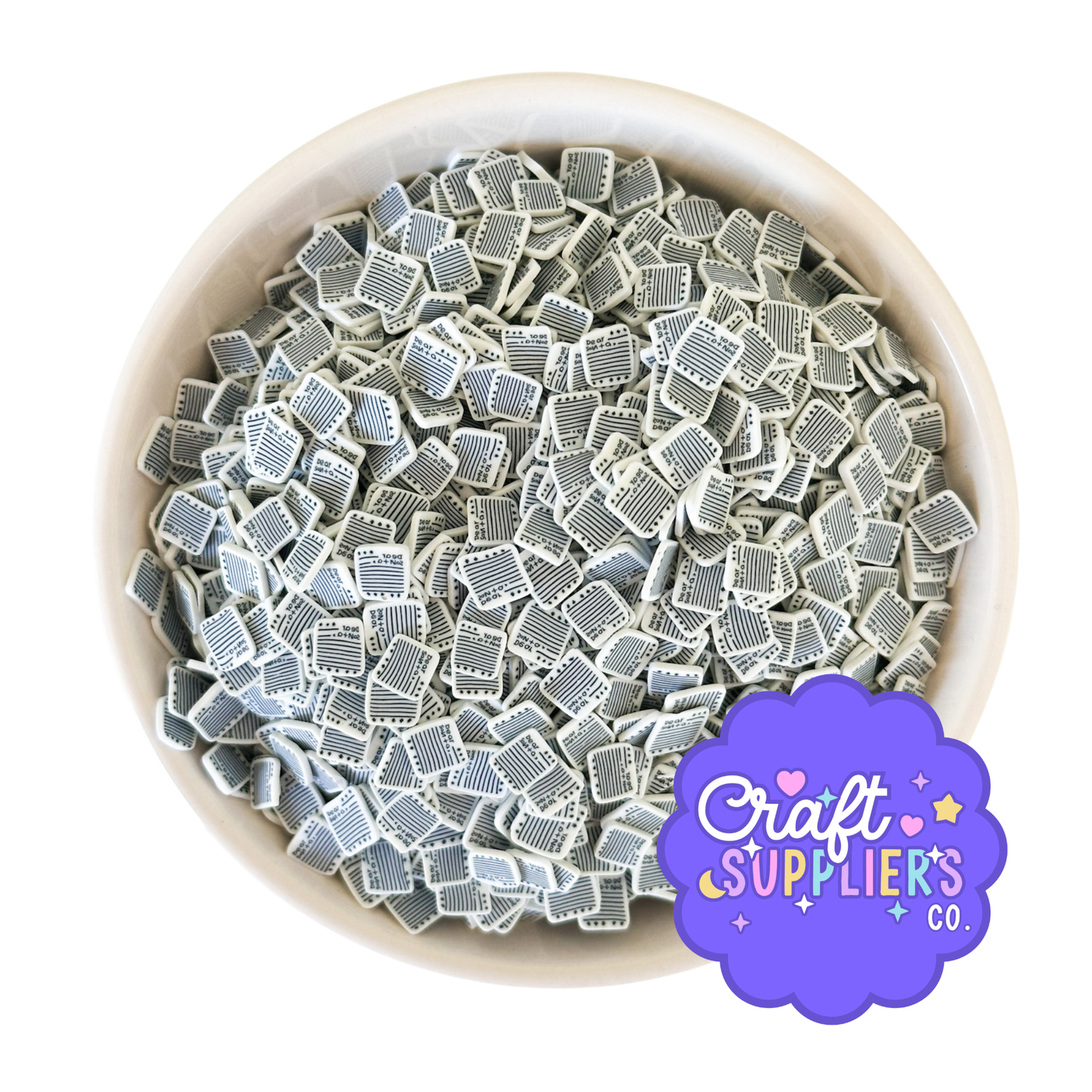 Dear Santa Letter Polymer Clay Sprinkles | Christmas Craft Mix