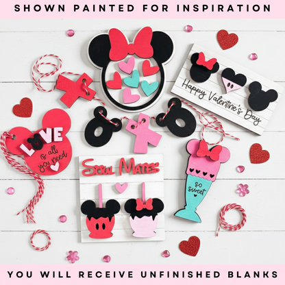 DIY Valentine Wood Sign Blanks | Unfinished Tiered Tray Decor