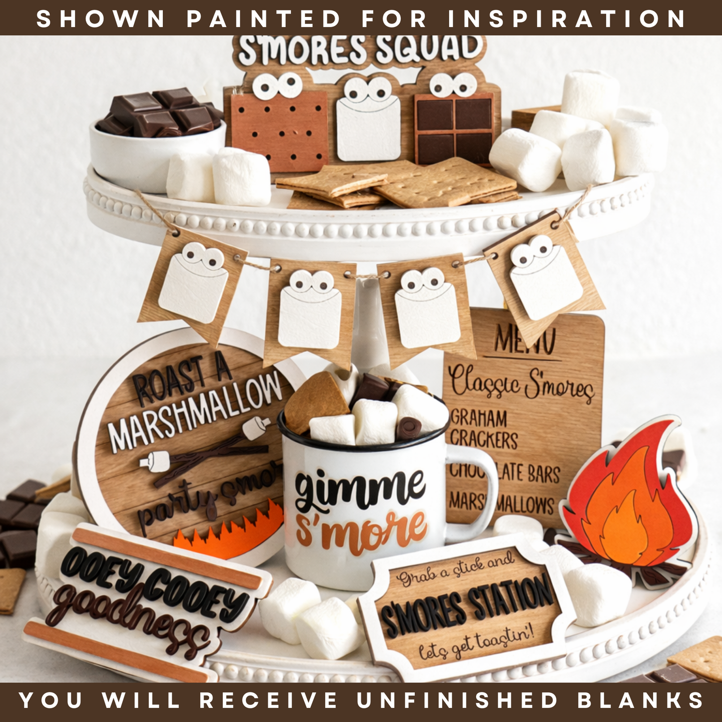 DIY S'mores Wood Sign Blanks | Unfinished Farmhouse Decor