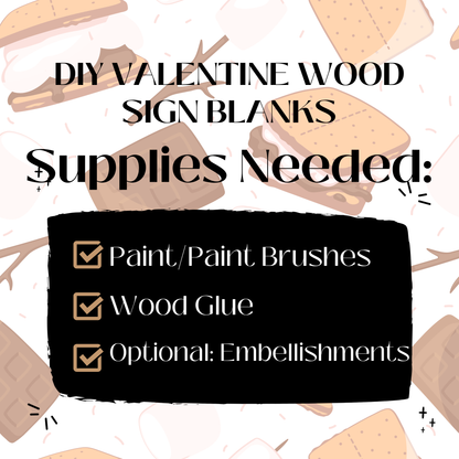 DIY S'mores Wood Sign Blanks | Unfinished Farmhouse Decor