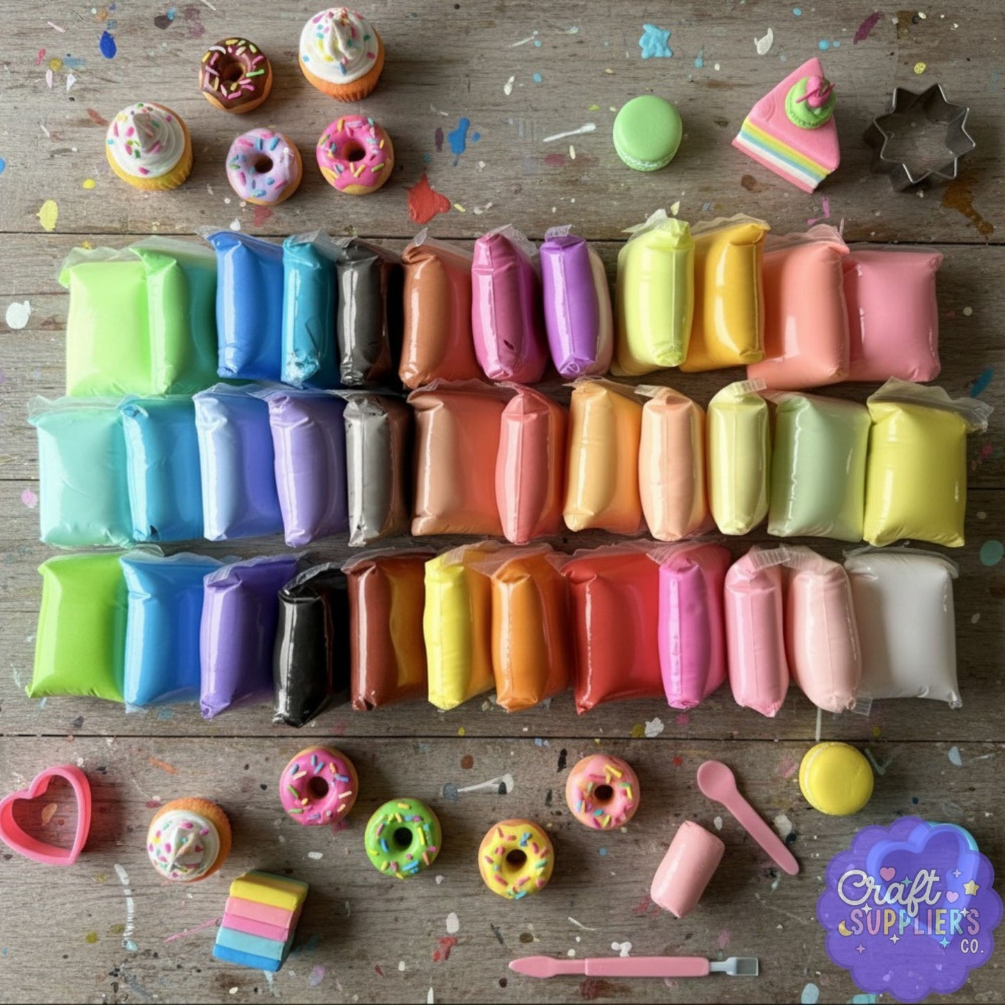 36 Color Foam Air Dry Clay Set | Ultimate DIY Clay Kit